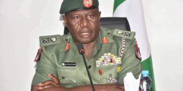 Major General Olufemi Olatubosun Oluyede as the acting Chief of Army Staff (COAS)