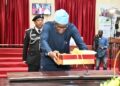 Oyo State Governor, Seyi Makinde, presenting 2025 Budget to State House of Assembly, at the House Chamber, Secretariat, Ibadan. PHOTO: Oyo Gov's Media Unit