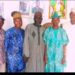 BoT Chairman of Ọmọ Yorùbá Àtàtà Socio-cultural Initiative, Ọgbẹni Ọlawale Ajao (third right), and Mr. Saheed Alatiṣe (third left), with the leadership of the Hausa community in Ibadan during a recent courtesy visit to the palace of the Sarikin Hausawa of Ibadanland, Alhaji Dahiru Zingeri.