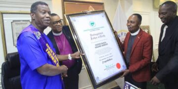 CAN Honours Pastor Adeboye with ‘Distinguished Father of Faith’ Award