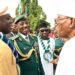 From left, Oyo State Commissioner of Police, Ayo Sonubi; Navy Captain O A Onireti; Commander 2 Division Garrison  Nigerian Army, Brigadier General H I Dasuki; General Officer Commanding 2 Division Nigerian Army, Major General O G Onubogu; Oyo State Governor, Seyi Makinde; Speaker, Oyo State House of Assembly, Hon Debo Ogundoyin; Chief Judge of Oyo State, Justice Iyabo Yerima and representative of Olubadan of Ibadanland, Oba Biodun Kola-Daisi, during the grand finale and laying wreaths to celebrate 2025 Armed Forces Remembrance Day, held at Remembrance Arcade, Agodi, Ibadan. PHOTO: Oyo Gov's Media Unit.