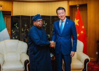 Joseph Tegbe DG NCSP and Ambassador of China to Nigeria H.E. YU Dunhai,