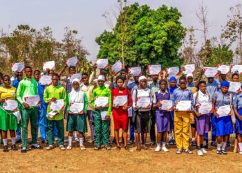 Participants at the quiz competition