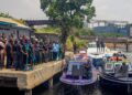 Deputy Inspector General of Police (DIG) Operations, Ali Mohammed Ali and others at the commissioning of the boats