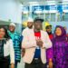 Oba Akeem Abimbola Owoade and his entourage at the airport