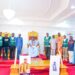 Nigerian Institute of Town planners with His Imperial  Majesty Oba Ghandi Afolabi Olaoye Soun of Ogbomosoland during their courtesy visits to the monarch