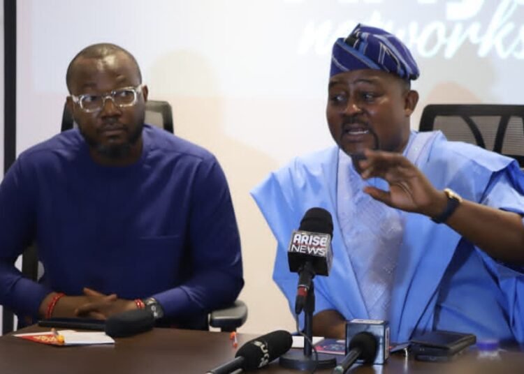 Dr Badmus Idris Olagoke;Chairman AMNI Incorporation,NewYork and CEO Ariya Networks, Nigeria with Prince Tunji Aderibigbe;Chief Operations, Ariya Networks, Nigeria