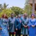 Caption: SWDC MD/CEO Dr. Charles ‘Diji Akinola (3rd right), FTID Programme Director Prof. Oyebanji Oyelaran-Oyeyinka (4th left), DG, DAWN Commission Dr. Seye Oyeleye ((3rd left), DG Southwest Governors’ Forum Ms Naomi Olabode (2nd left), Alh. SWDC executive directors Lateef Ajijola (left), Rt. Hon. Adefunmilayo Tejuoso (2nd right) and Alh. Fatai Ibikunle (right) at the TransComs launch and co-creation roundtable at the IITA, Ibadan