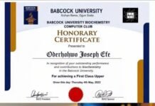 Babcock University Disowns Certificate Allegedly Issued to Oderhohwo Joseph Efe