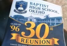 Old Memories Rekindled as Baptist High School Okeho Class of ’96 Holds 30-Year Reunion