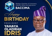 BACCIMA Hails Yahaya Oladiran Idris’ Visionary Leadership on Birthday