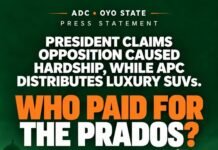 Hardship for Nigerians, Prados for APC Youth Leaders? Oyo ADC Asks Tinubu